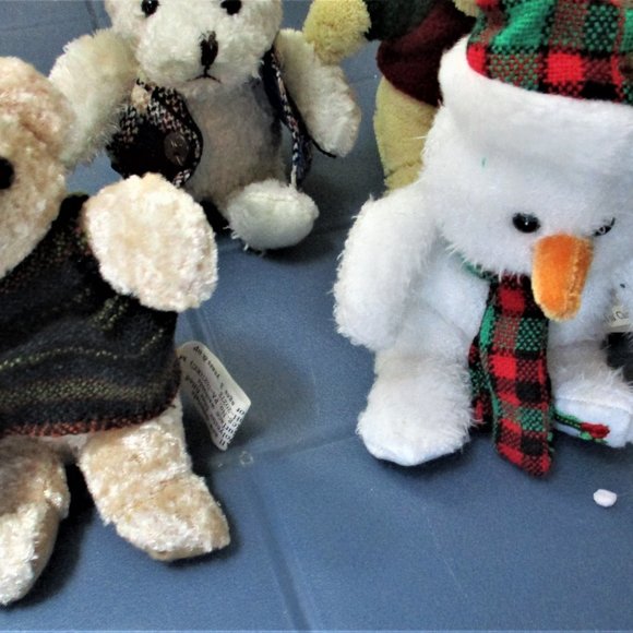 Vintage HUGFUN Set of 5 Plush Animal Ornaments - Picture 7 of 9